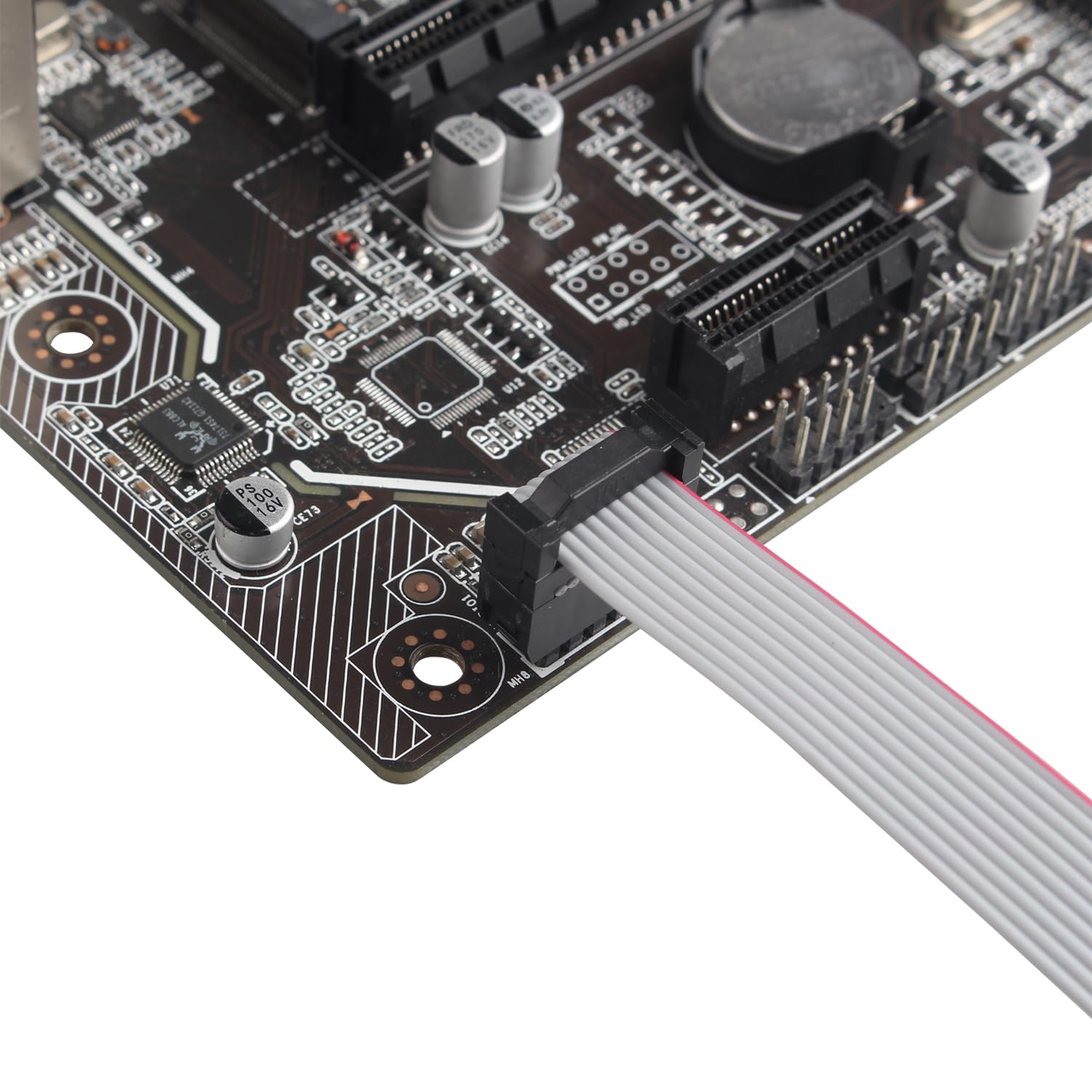ZDE 5 sztuk 2,54 mm Pitch 2 wiersze 10 pin gniazdo do gniazda IDC płaski kabel zworka 30 cm długości