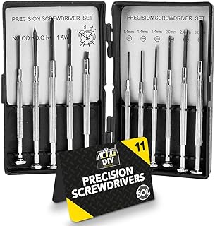 11pk Mini Precision Screwdriver Set | Mini Screwdriver Set for Glasses Tightening, Computer, Laptop, PC, Watch Screwdriver Set | Micro Screwdrivers Set | Small Screwdriver Set | Tiny Screwdriver