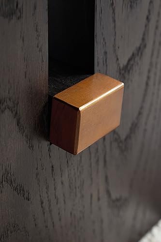 Miniatura 11 de Signature Design by Ashley Burkhaus - Mesa de centro rectangular tradicional con mesa de mármol, marrón oscuro y blanco