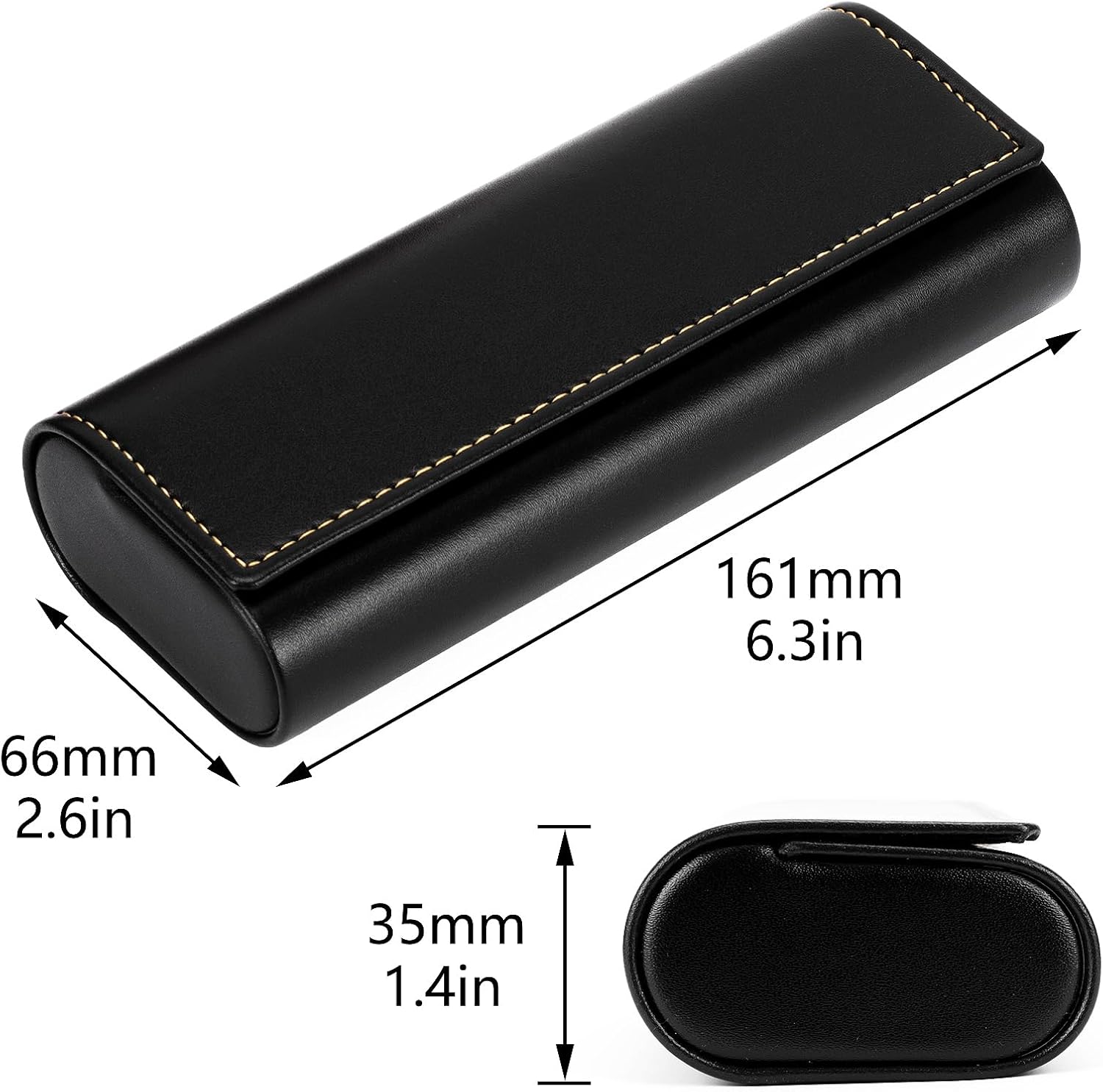 Vemiss Hard Shell Eyeglass Cases, Lightweight Portable Glasses Case for Women Men image 2