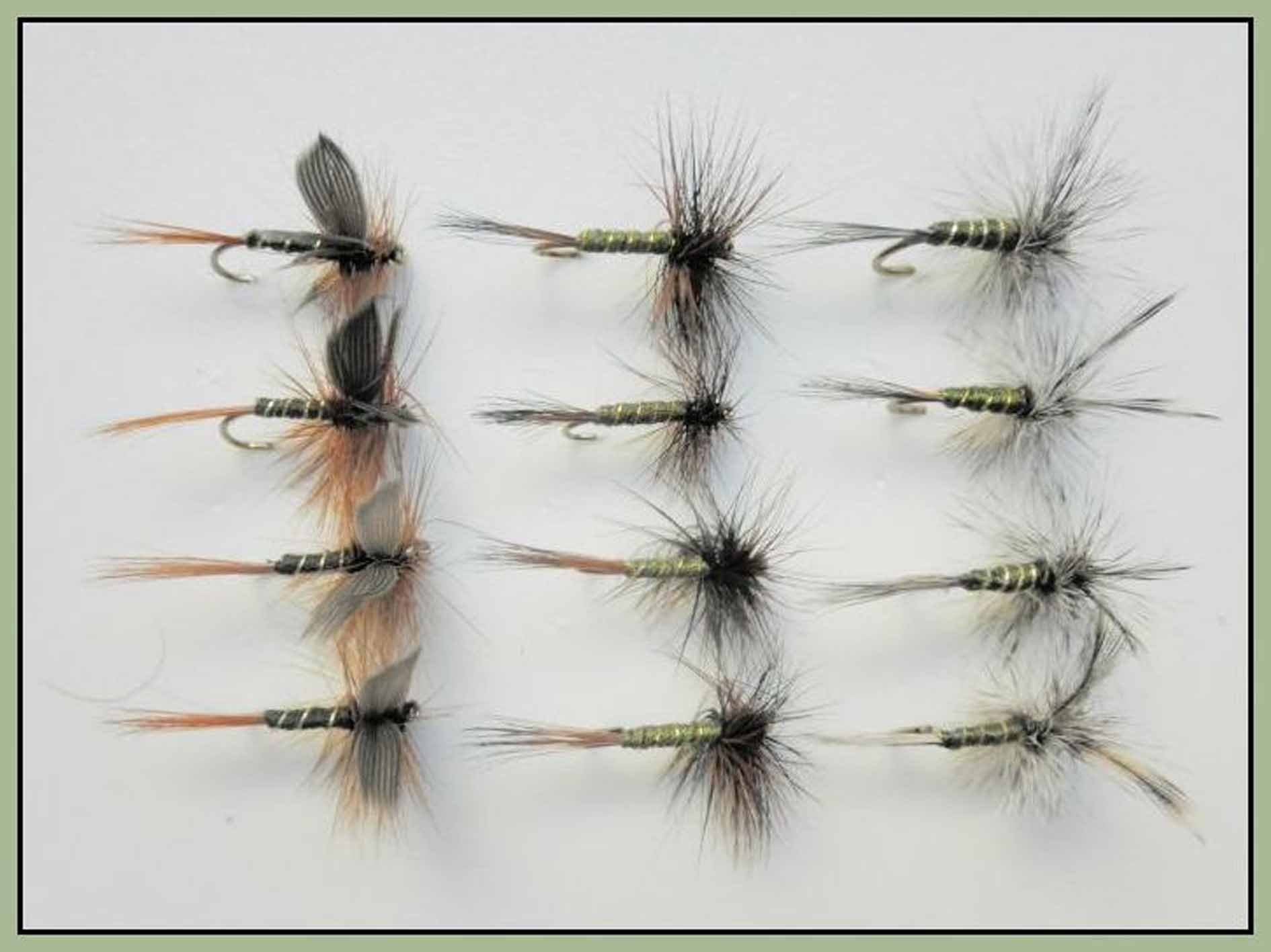 12 Pack Dry Trout Flies, Greenwell Glorys, three types, best dry flies, Choice of sizes (12)