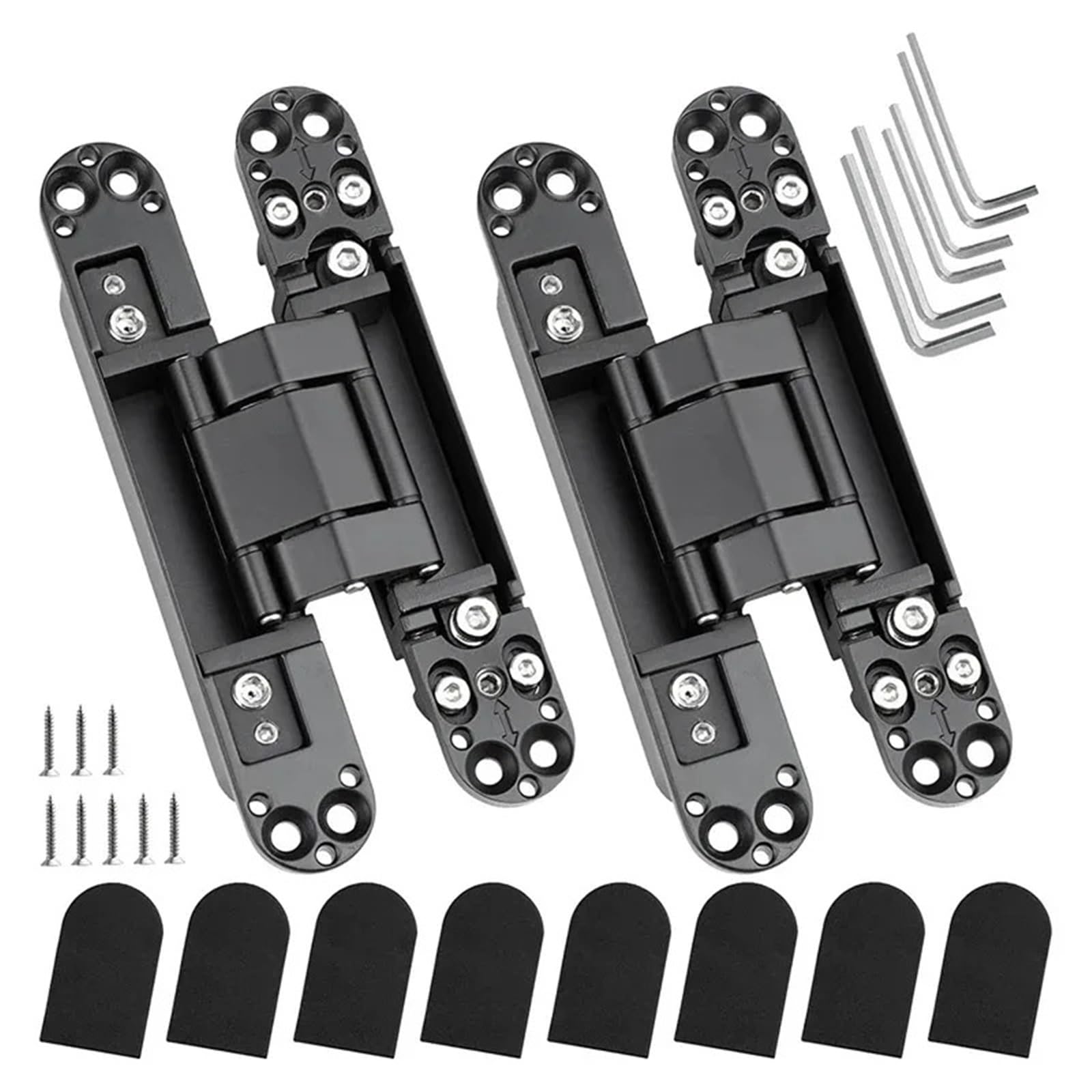 Bisagras 2 puertas con bisagras | Herrajes for muebles con bisagras, puerta de madera oculta, puerta plegable ajustable oculta