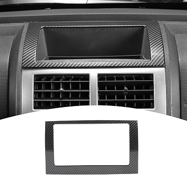 for Nitro Center Console Dash Storage Tray Cover Trim Fit for Dodge Nitro 2007-2012 Black Carbon Fiber Interior Accessories