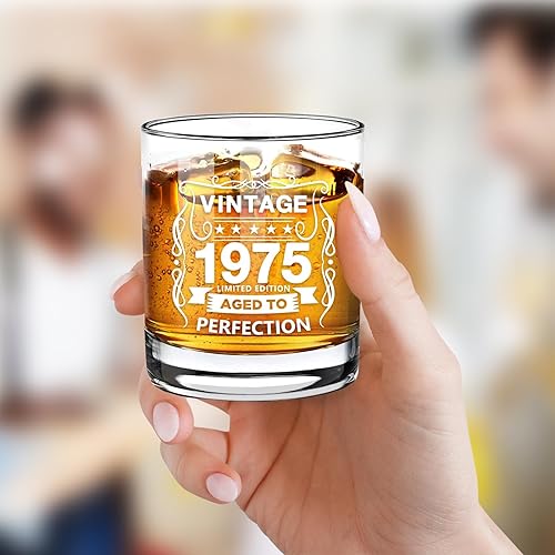 Miniatura 10 de Vasos antiguos de 1934  Vintage 1934 Old Time Information 10.25oz Whisky Rocks Glass  90 cumpleaños envejecido a la perfección  Regalos de 90 años