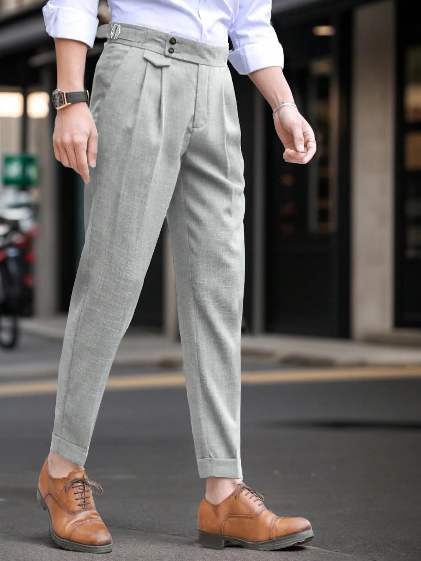 Lymio Pantaloni per gli uomini || Casual Pantaloni Uomo || Stile solido Pant || Patten elegante con pantaloni (TR-46-50)