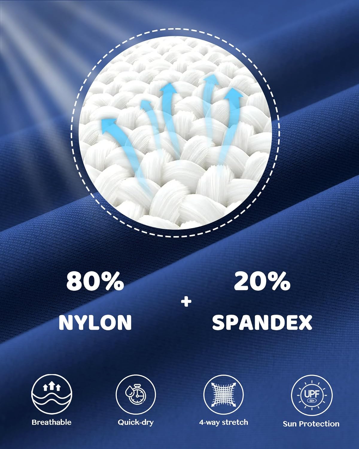 Runhit Boys' Swim Jammers Youth Competitive Swimsuit UPF 50+ Quick Dry Athletic Compression Swimming Shorts - Image 5