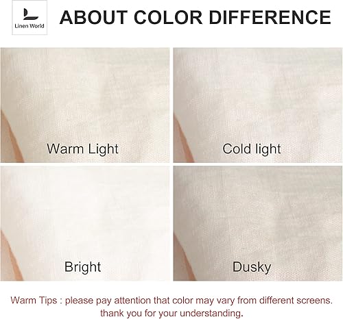 Miniatura 5 de Paños de cocina de lino de Linen World, 14 x 28 pulgadas, juego de 6 paños decorativos para técocina, paños de cocina de lino europeo lavado en