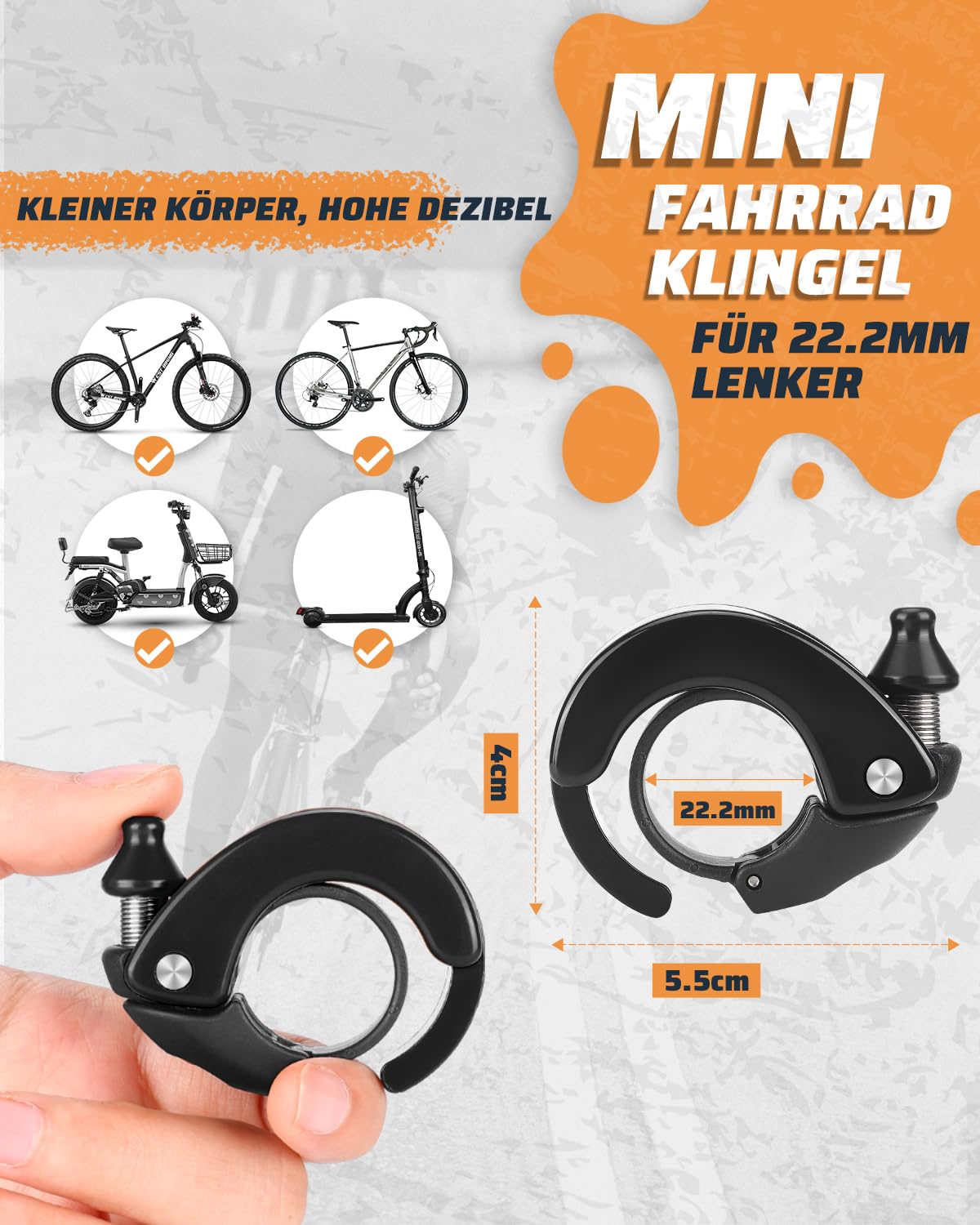 Campanello Per Bicicletta Retrò, Suono Forte E Chiaro, Per - Foto 3