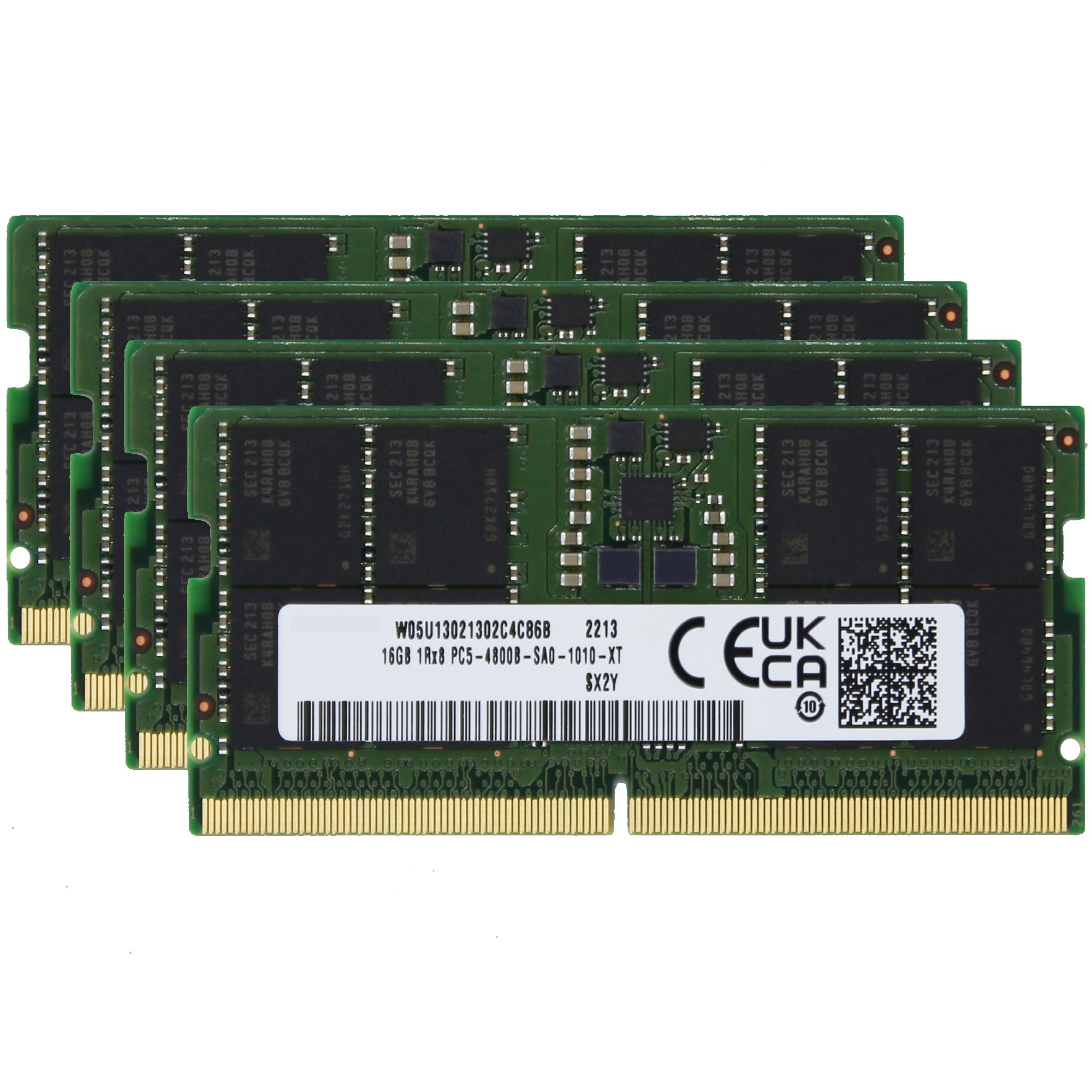 Factory Original 64GB (4x16GB) Compatible with MSI Titan GT77 12U, 12UGS, 12UHS Gaming Laptop DDR5 4800MHz PC5-38400 SODIMM 1Rx8 CL40 1.1v 262 Pin Notebook Memory RAM Upgrade Adamanta