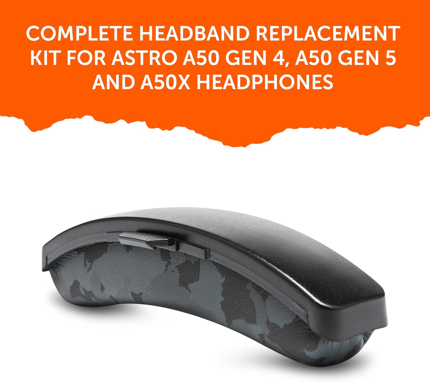 WC BandZ A50 - Upgraded Headband Replacement Kit for Astro A50 Gen 4, Gen 5, & A50X by Wicked Cushions | Enhanced Comfort, Style & Easy Installation | Black Camo