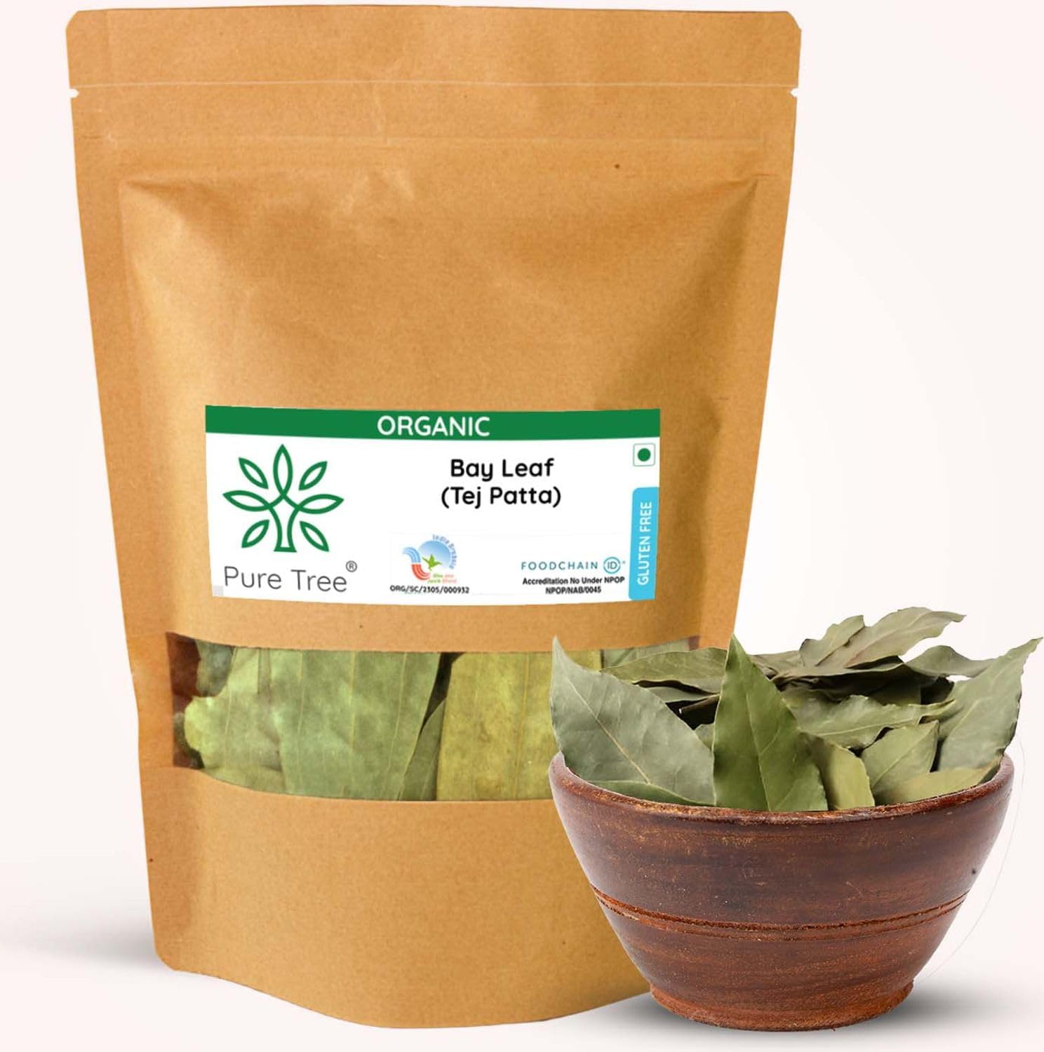 Certified Organic Tej Patta Leaves | 50 g | Bay Leaf | Whole Spices | Aromatic & Flavourful Biryani Leaf | Tejpatta Spice