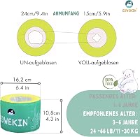 EDWEKIN Premium úszógumi gyerekeknek 1-6 év | TÜV minősített | Nagy légkamrák | Biztonságos úszástanulás 4