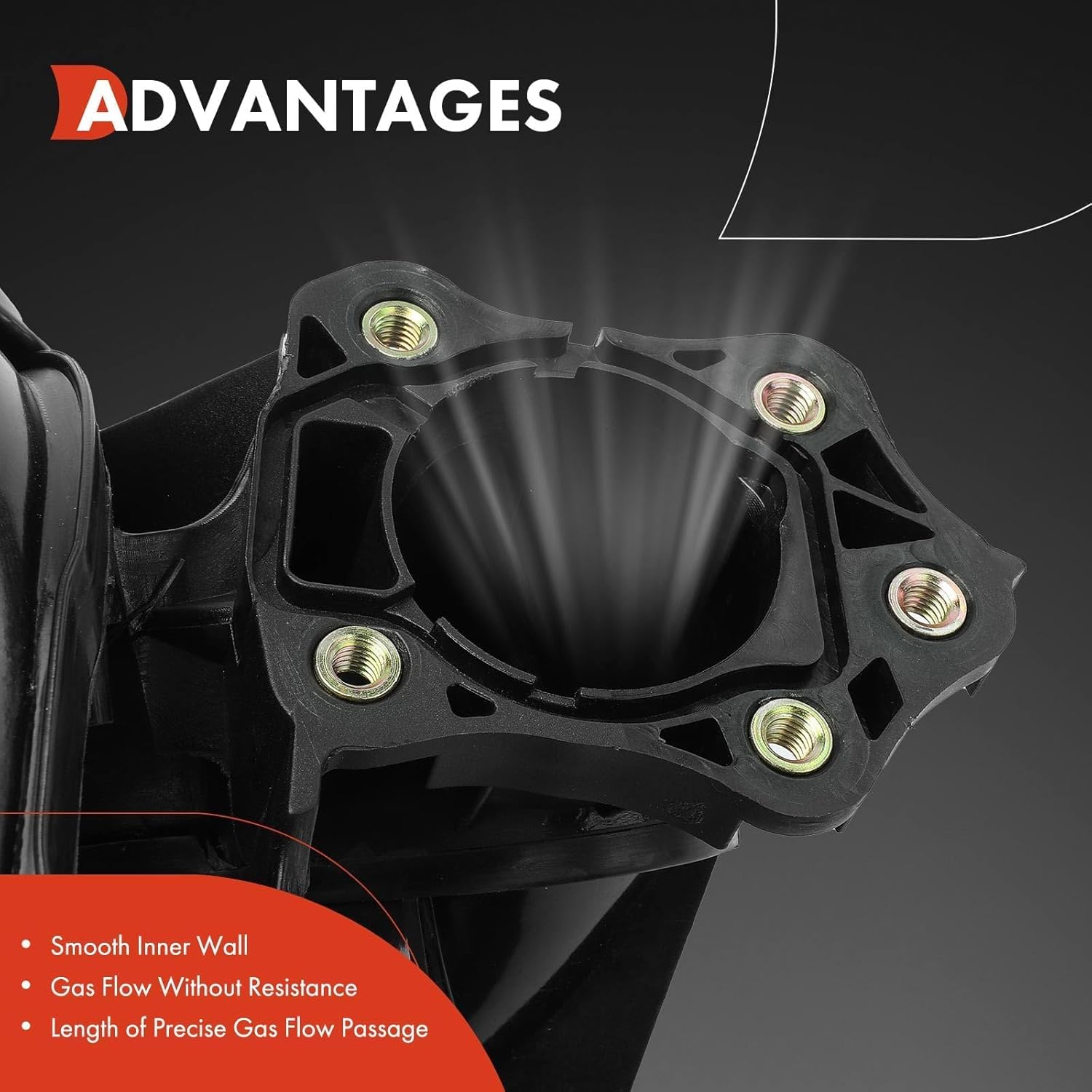 A-Premium Upper Intake Manifold Compatible with Toyota Camry 2002-2011, RAV4 2004-2005, Solara 2002-2008 & Scion tC 2005-2006 & Lexus HS250h 2010-2012, 2.4L