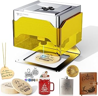 Twotrees TS1 Mini 3000mW Laser Engraver,Portable Laser Engraving Machine,Lase Cutter,3000mm/min Speed,80x80x30 mm Working Area,Laser Engraver Machine for Jewelry, Metal, Wood, Glass,Leather