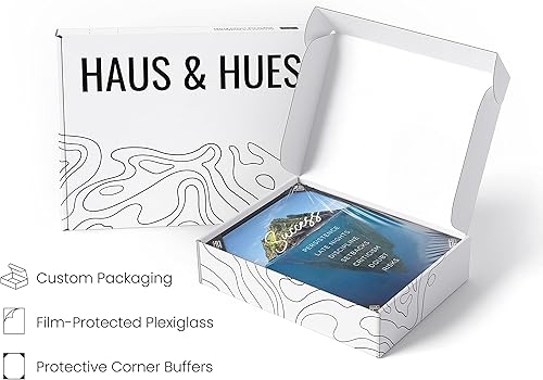 Miniatura 4 de HAUS AND HUES Arte de pared inspirador enmarcado para la oficina, arte enmarcado con éxito, arte de pared inspirador para sala de estar, arte de