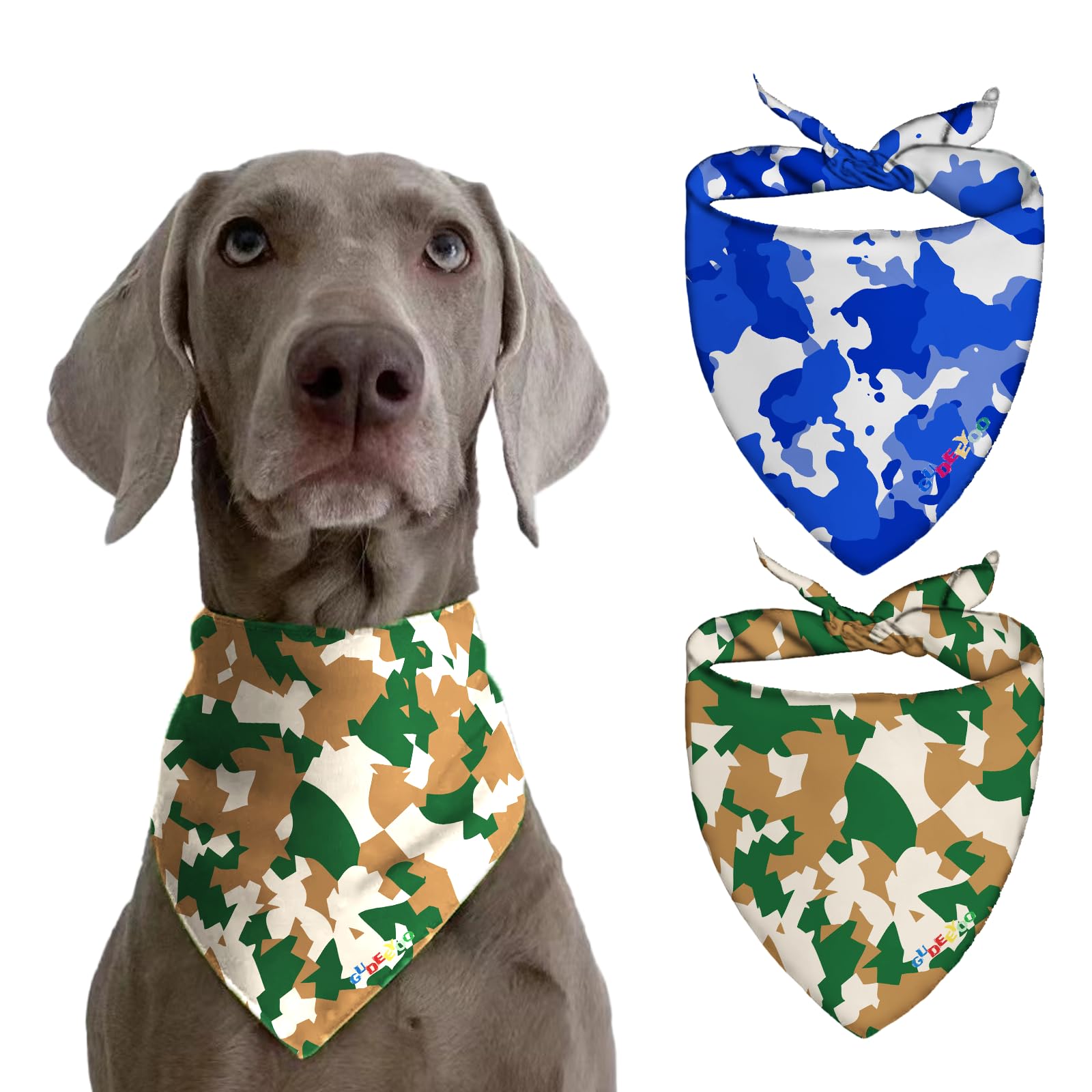 Neck Gaiter for Large Dogs, Bandanas for Small and Medium Breeds, Cooling Scarf Accessories, Birthday Outdoor Decorations, 3D Fashion Gift, Camo for