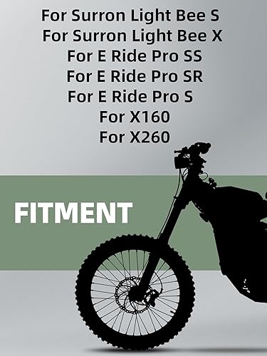 Miniatura 2 de JFG RACING Soporte para bicicleta Edirt, estriberas CNC para motocross eléctrica, Surron Light Bee X y SE Ride Pro S SS SRTalaria StingX160X260-Gold