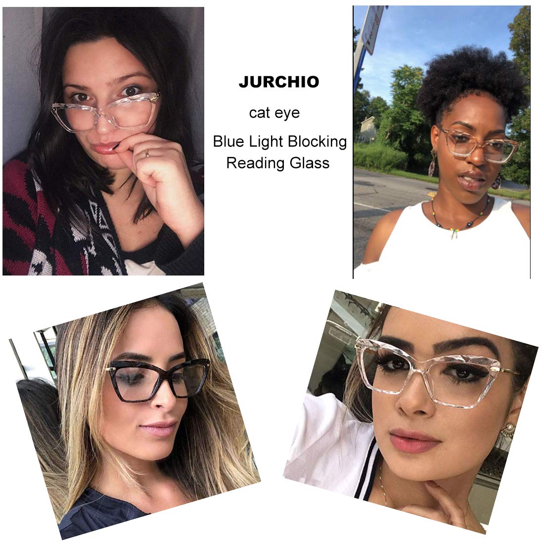 Lunettes de lecture œil de chat pour femme, Crystal Clear, 2,25 US