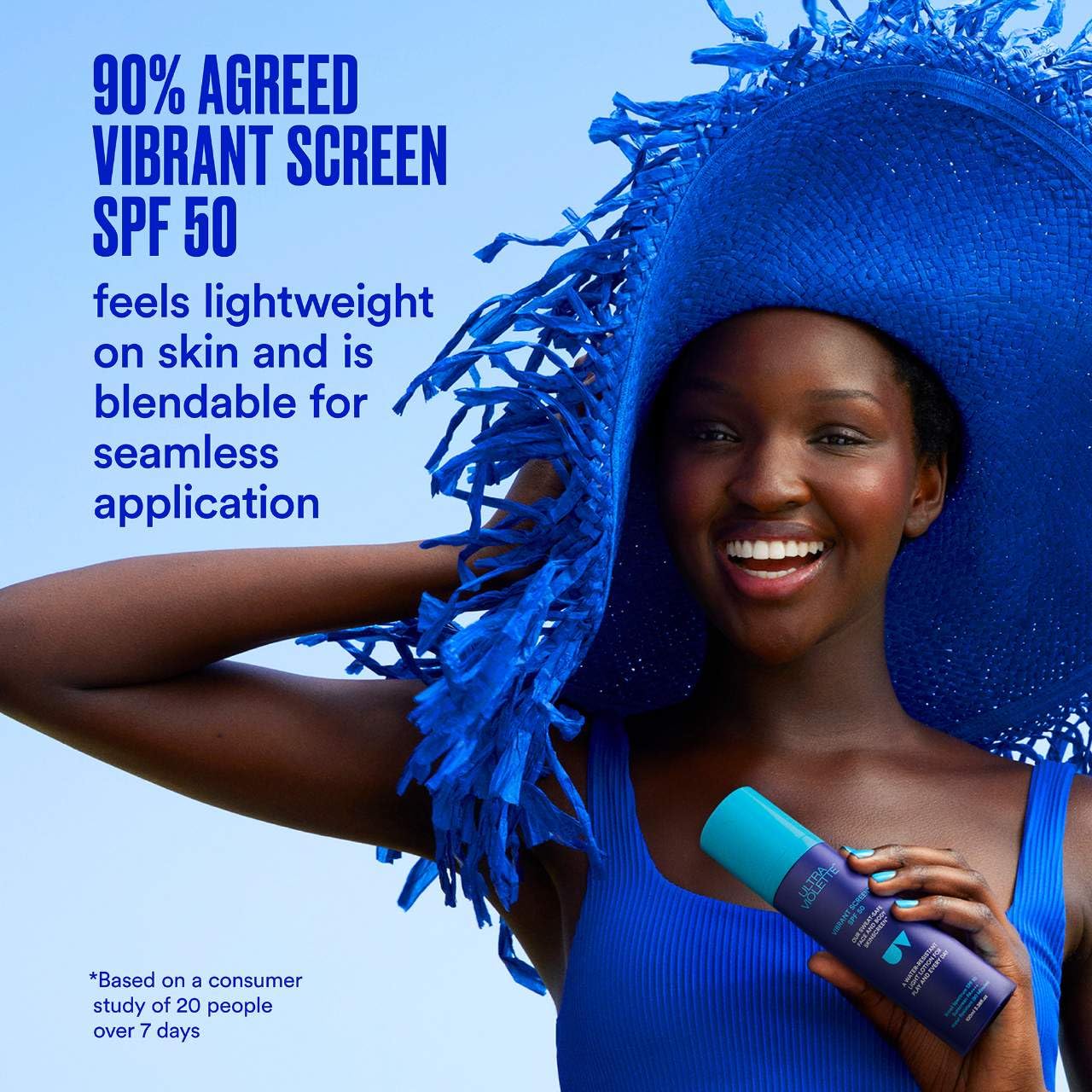 Ultra Violette Vibrant Screen SPF 50 Water Resistant Face & Body Sunscreen 3.38 oz / 100mL