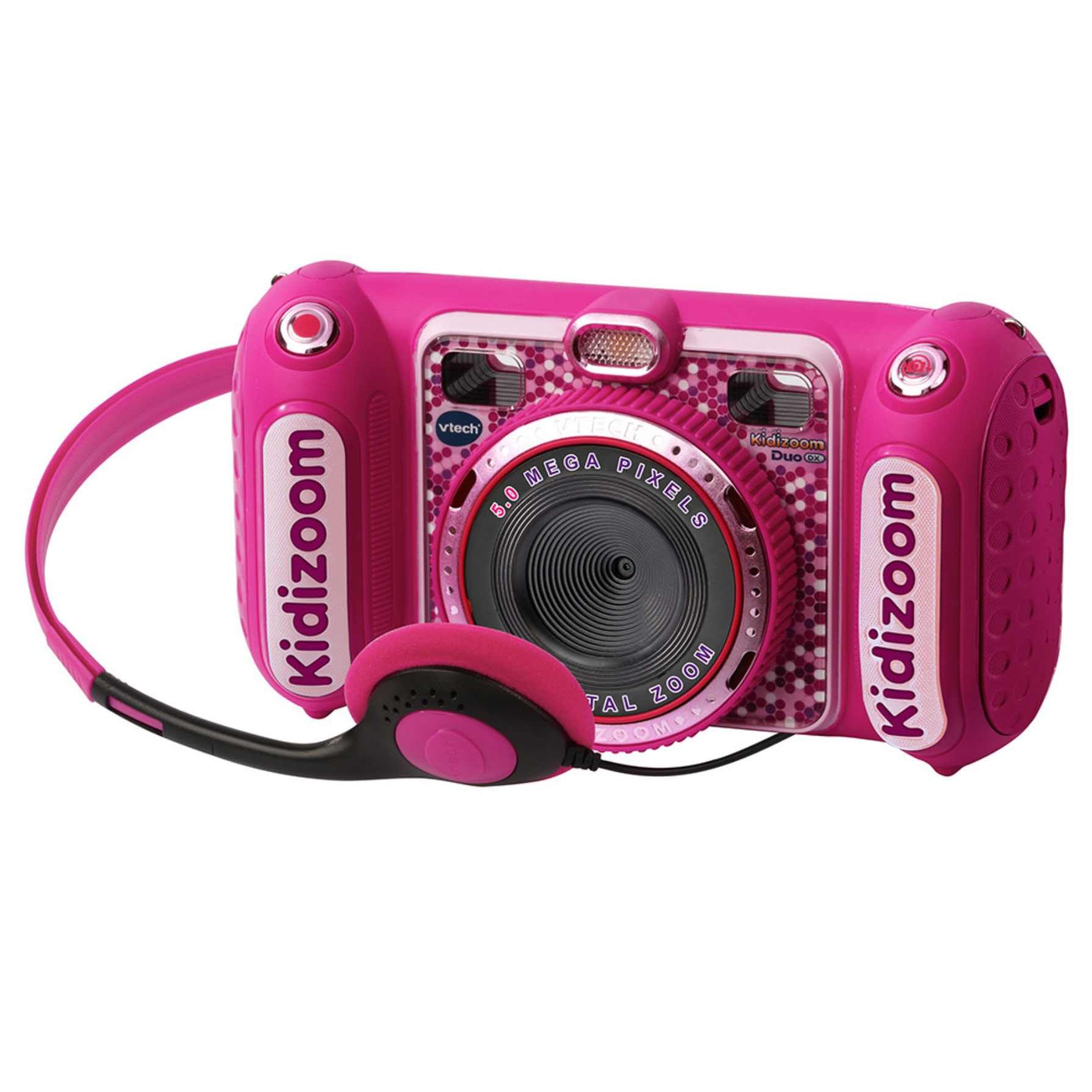VTech - Aparat cyfrowy Kidizoom DUO DX do zdjęć dla dzieci, filmów, filtrów, odtwarzaczy muzyki, gier, USB, kontrola rodzicielska