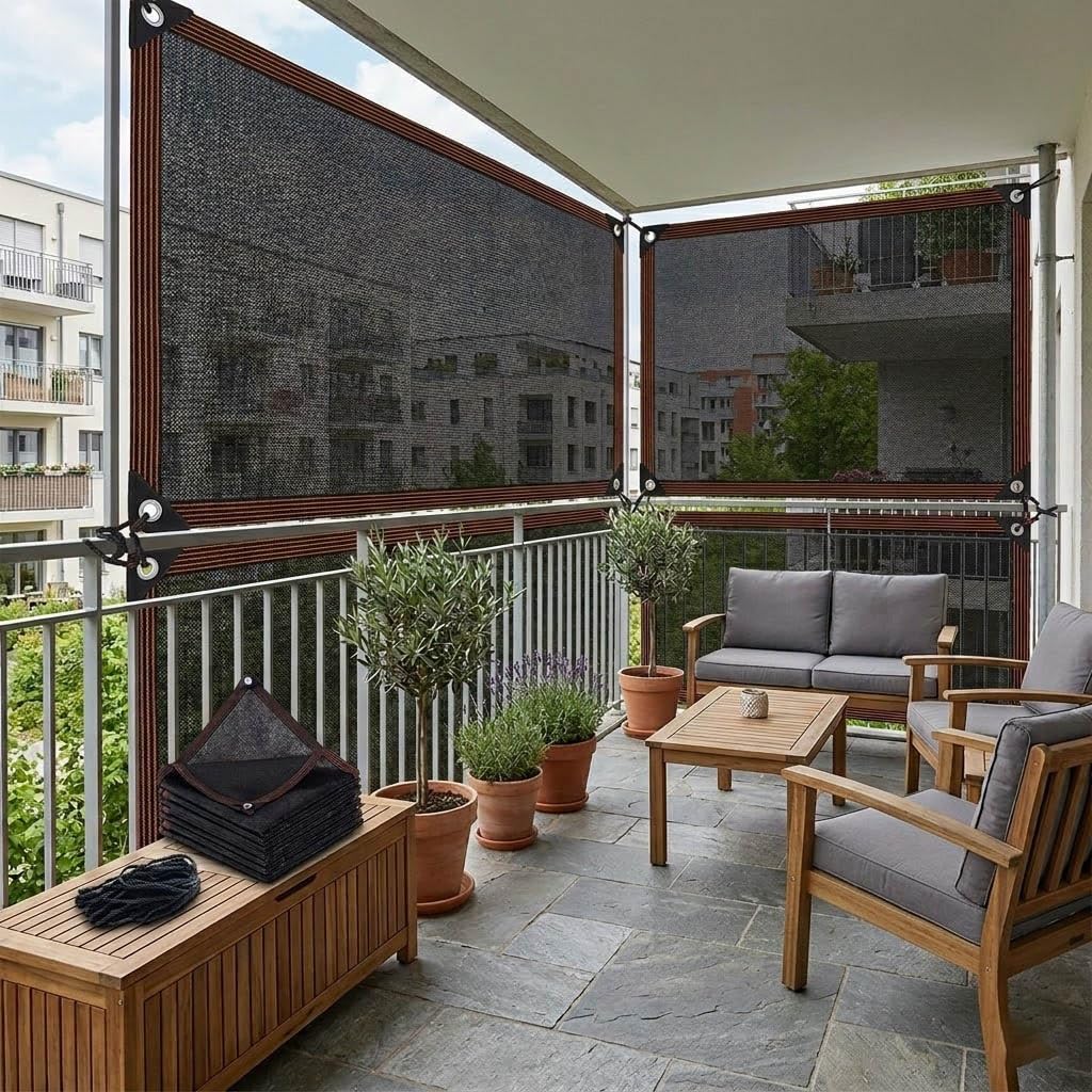 Premium-Sonnenschutz-Netzplane, 9,4 m – E-Tuch für Gewächshaus, Überdachung, Sonnenschutz, für Außenbereich, Terrasse, Garten, Pflanzenpflege (9 x 9 m)