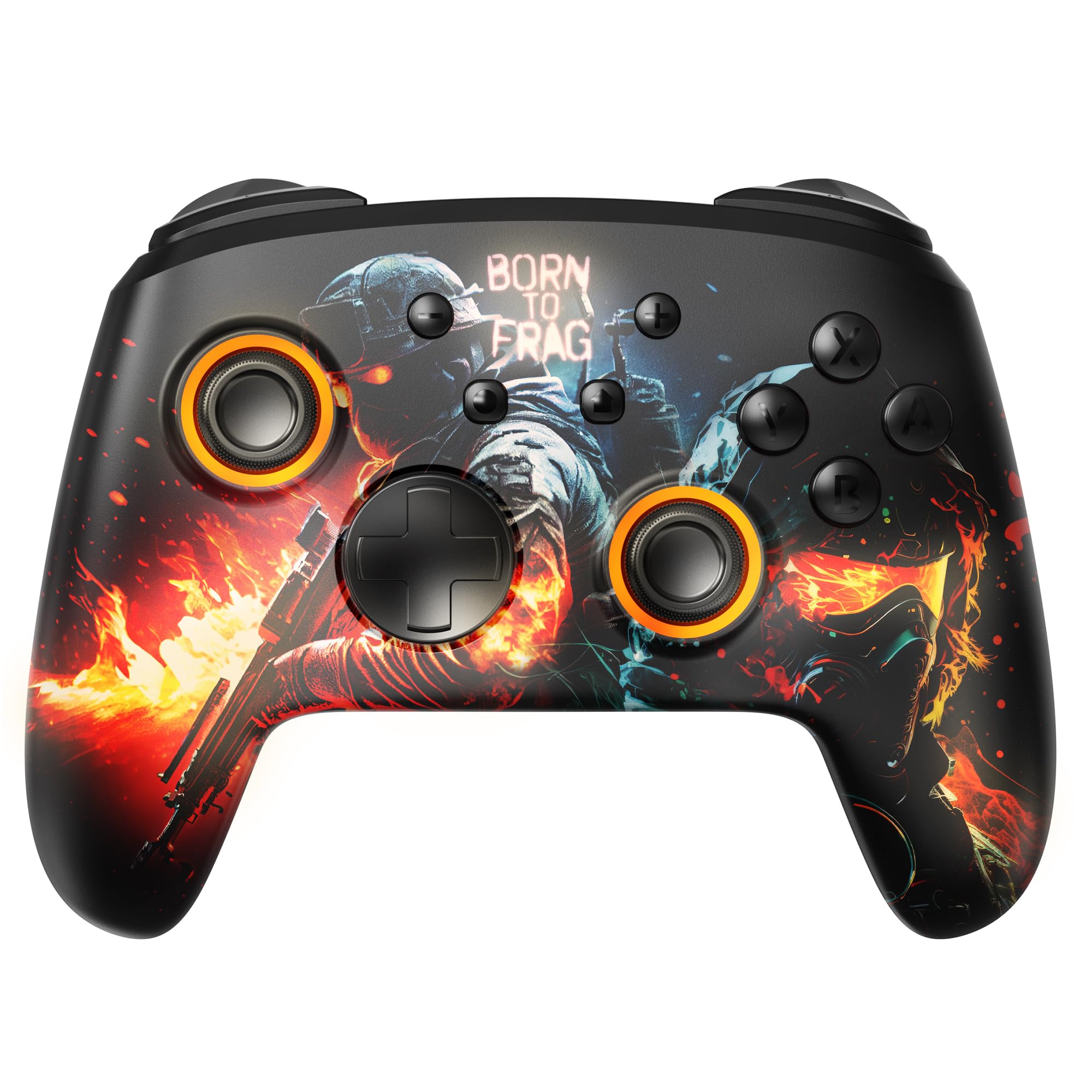 Image secondaire de Manette Sans-fil RGB pour Switch et PC - Born to Frag