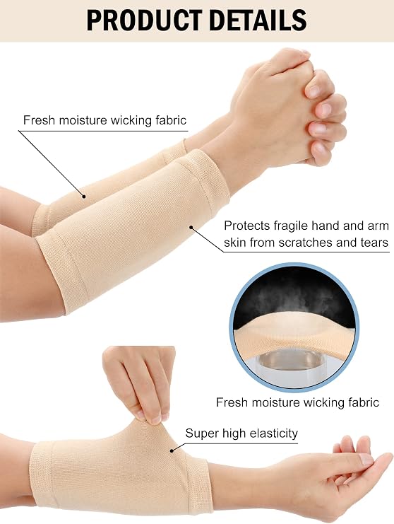 Janmercy 9 Pairs Arm Protectors for Thin Skin