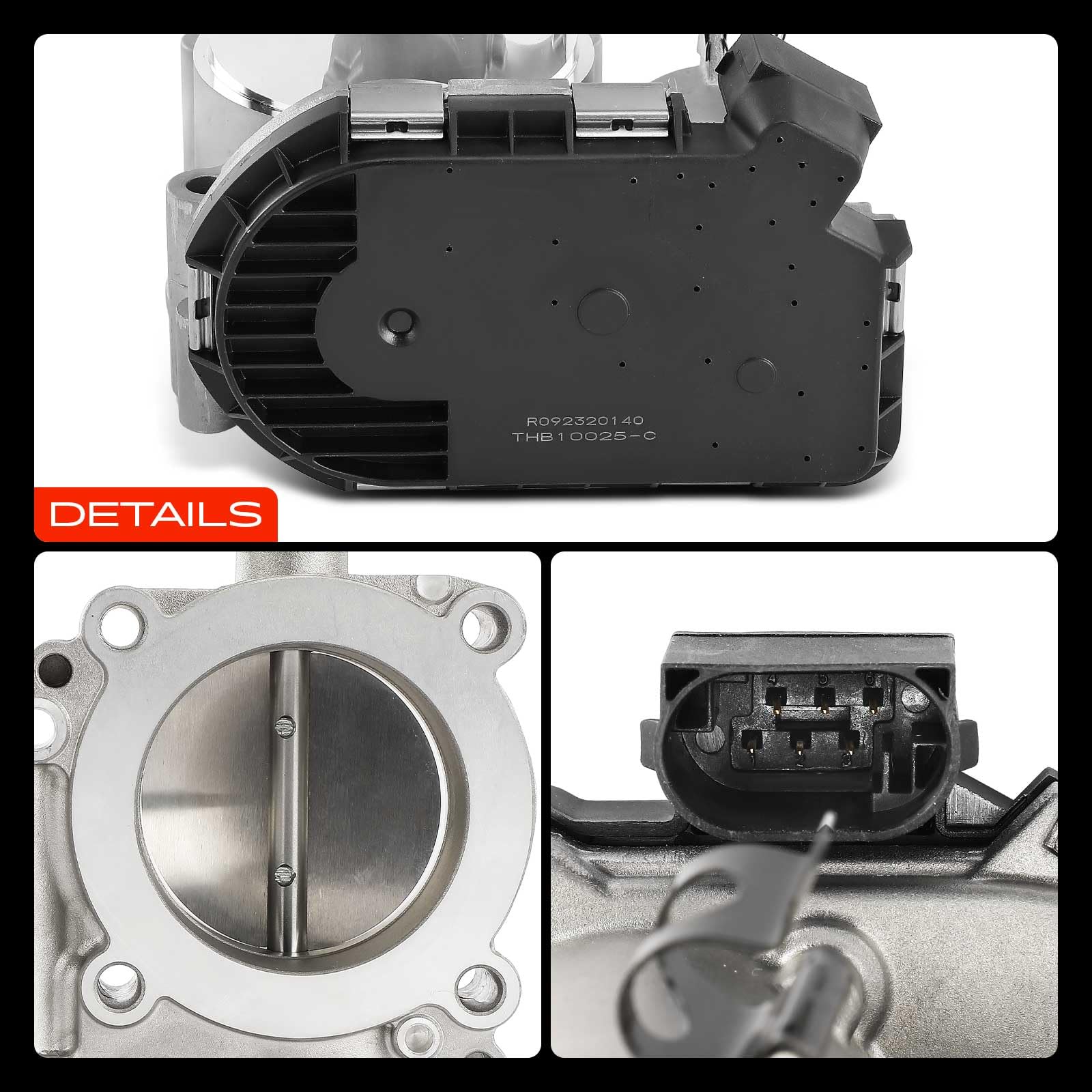 Frankberg Valvola dell'acceleratore Corpo dell'acceleratore Benzina Compatibile con SLK R171 1.8L Classe CLC CL203 1.8L Classe CLC CL203 1.6L Classe E W212 1.8L Classe C W204 1.6L Replace# 280750076