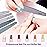 Nail File and Buffer Set, 6 Pcs Professional Nail File Kit for Acrylic and Natural Nails, 100/150/180/220/240/280/1000/4000 Grit Soft Nail Filer Gel Nail Files & buffers Filing Emery Board Home Salon