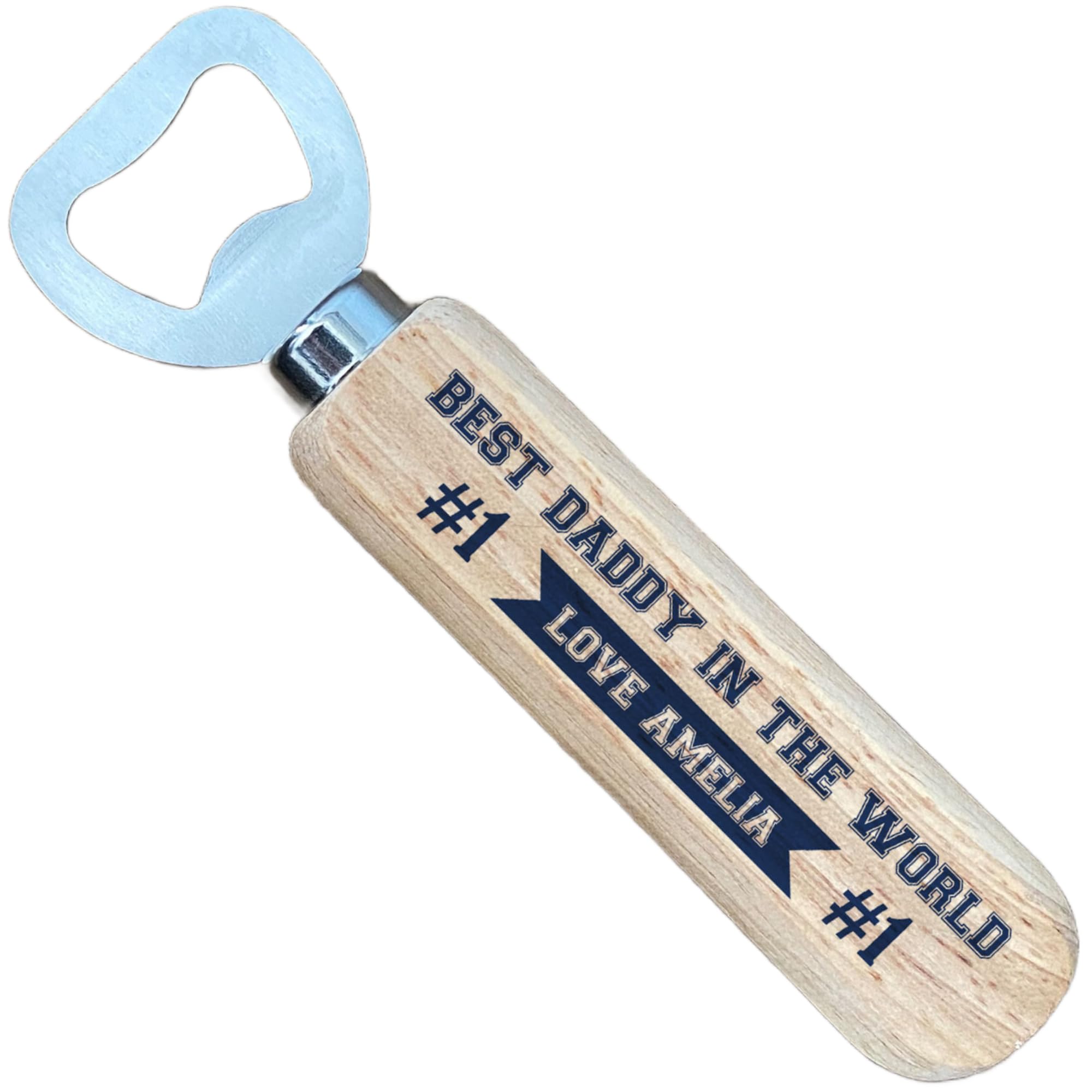 Red Ocean Personalised Bottle Opener Gift for Daddy DAD Novelty Birthday Fathers Day