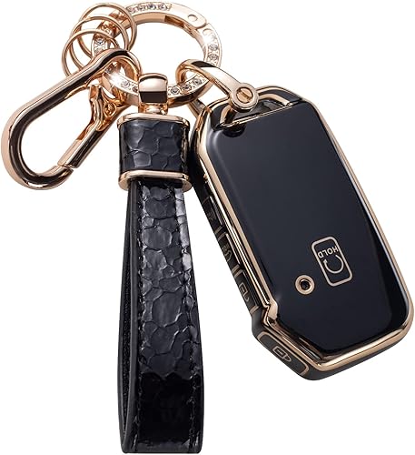 Muzizyq Funda para llavero Kia funda compatible con Kia Cerato Ceed Forte NIRO Sorento Seltos Sportage Soul Telluride Remote Smart Key Protector