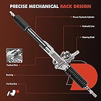 Vista 4 de A-Premium - Soporte y piñón de dirección asistida hidráulica compatibles con los modelos RWD Chevrolet y GMC - Silverado 1500, Sierra 1500, 1999