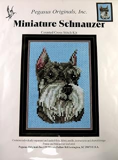 Miniature Schnauzer Counted Cross Stitch Kit