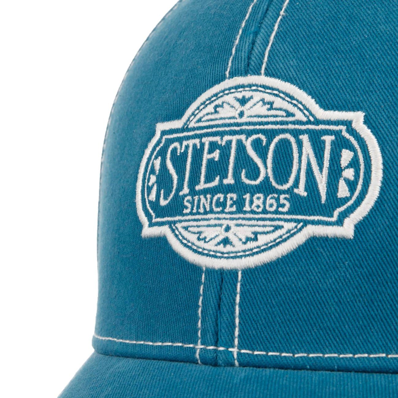Stetson Classic Logo Casquette de Baseball Unicolore Logo Avant Boucle Metallique Strapback Homme Toutes Saisons
