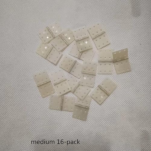 Miniatura 3 de skrnrhrery Bisagras de nailon, 3 tamaños, adecuadas para piezas de avión RC y modelo, paquete de 16 hojas sueltas cuadradas