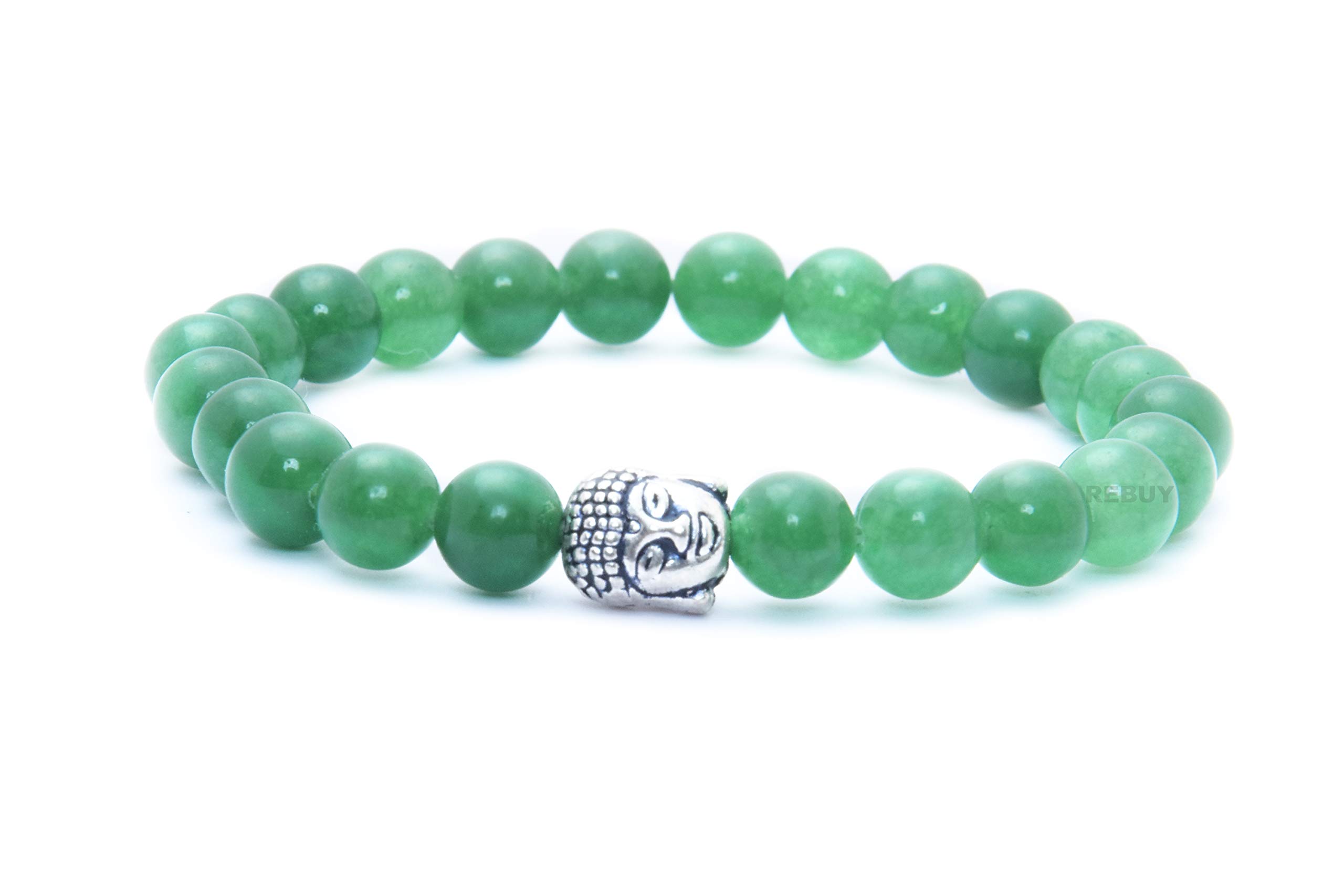 Green Aventurine Gemstone Bracelet with Buddha Head, Reiki Stones Bracelets,Size 8mm, Natural Gemstone, Energized Bracelets for Both Men & Women by REBUY (B08WLWQ881) Amazon Price History, Amazon Price Tracker