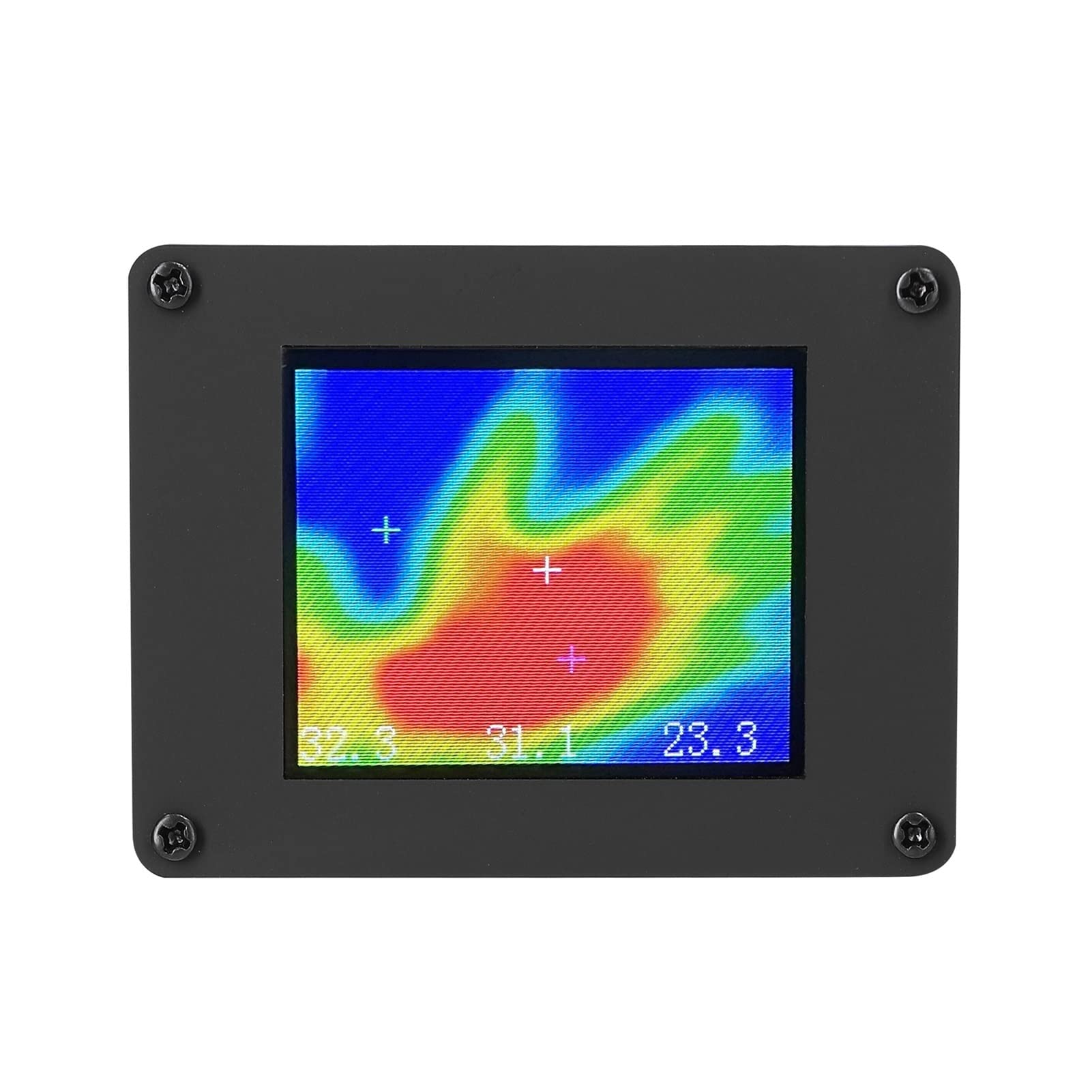 Cámara térmica Cámara termográfica infrarroja Fuentes de alimentación USB Pantalla TFT de 1,8 pulgadas Sensores de temperatura infrarrojos Cámara termográfica infrarroja Diseño compacto(Transparent)