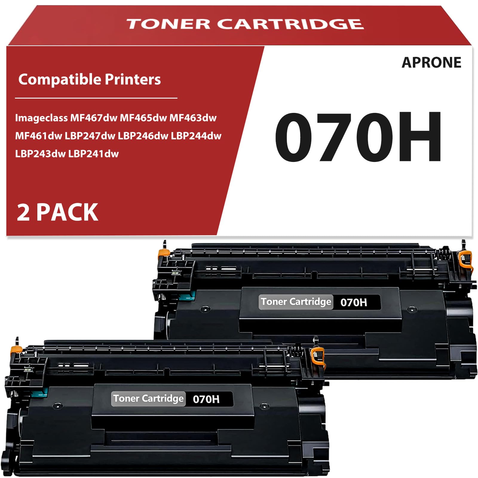 APRONE 070H Black Toner Cartridge Compatible for 070H CRG-070H CRG070H Toner Cartridge for imageCLASS MF465dw MF462dw LBP247dw LBP247dw LBP246dw