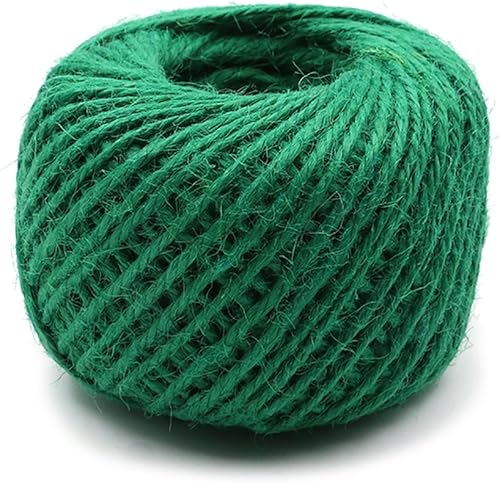 Miniatura 17 de Rollo de yute de cáñamo de 164 pies y 0.079 in para envolver regalos de Navidad, manualidades, exhibición de imágenes y adornos (marfil)