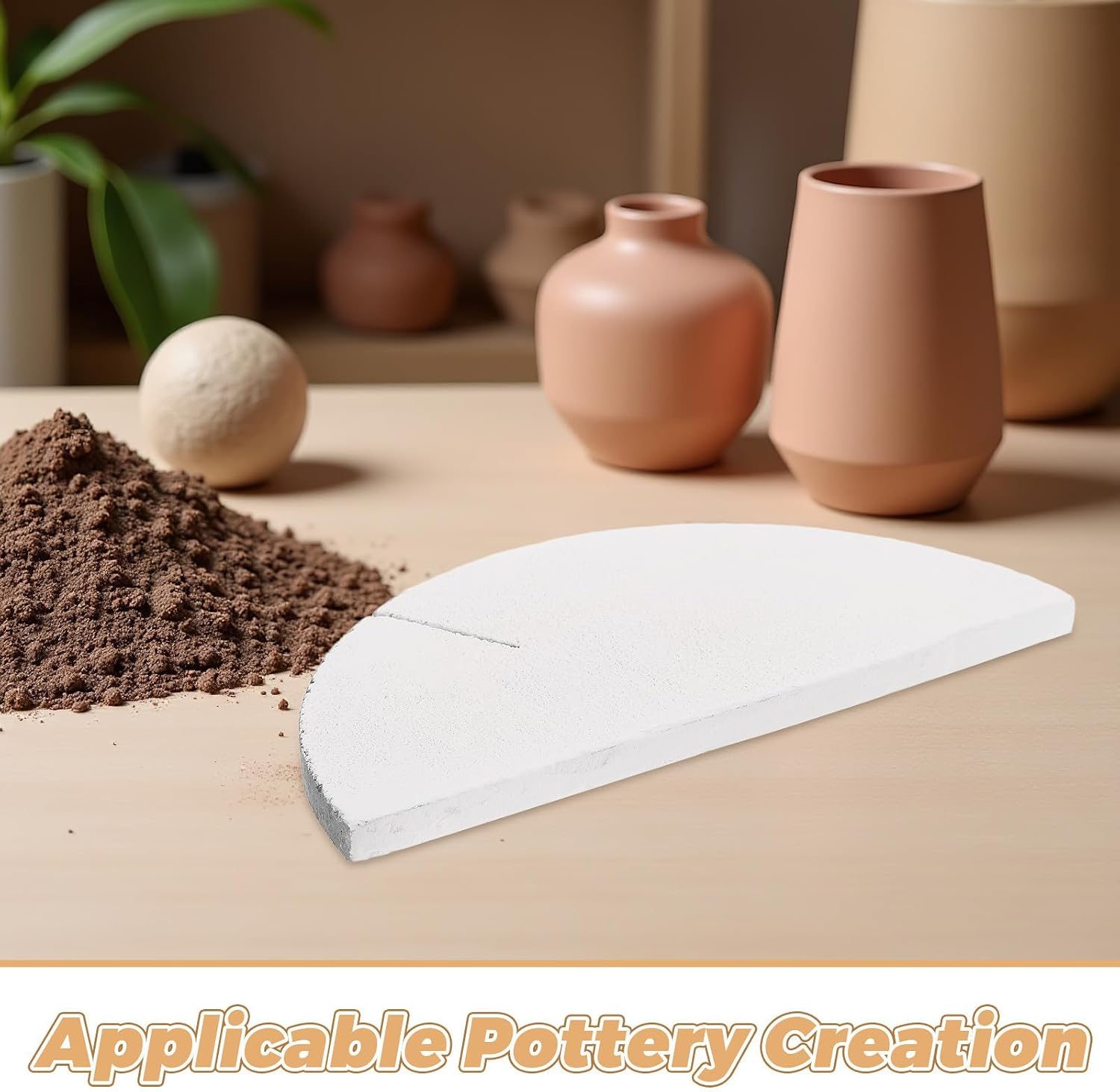 Ceramic Clay Board for Pottery Studios with Support Pegs