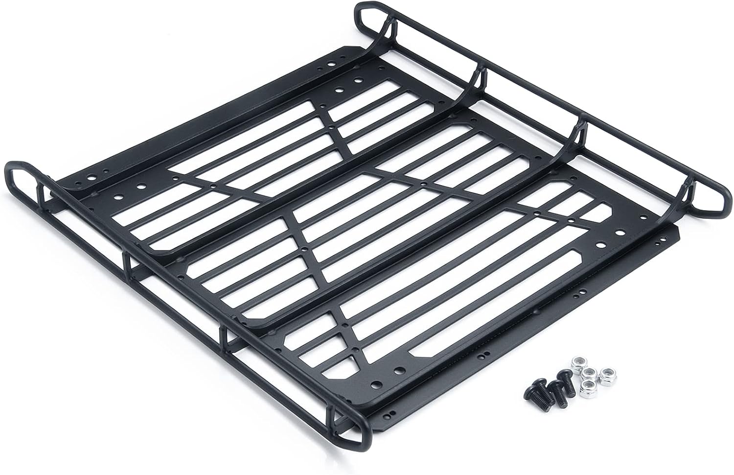 MORLORDY Stainless Steel RC Roof Rack Luggage Rack Set for 1/10 RC Crawler Car