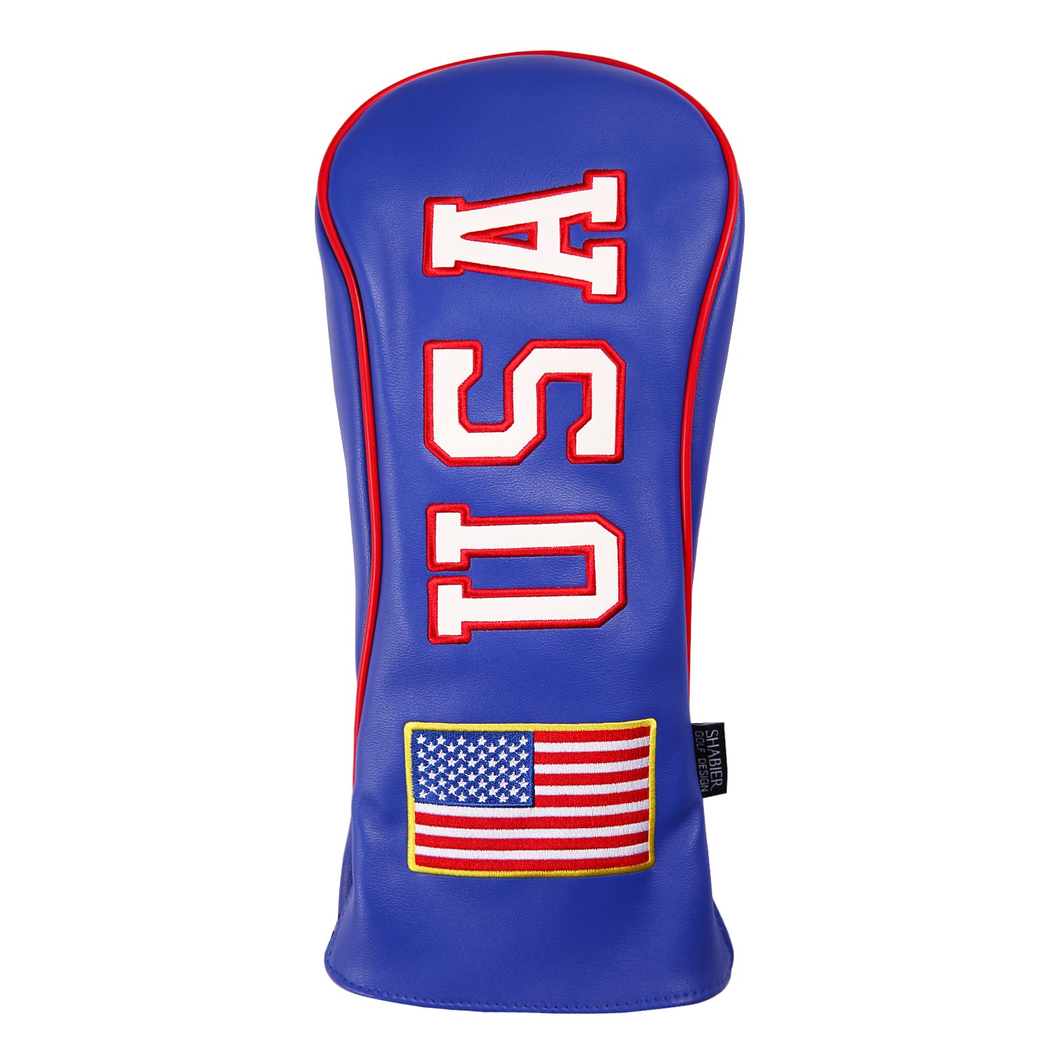 USA Stars and Stripes White Vintage Retro Patriotic Driver Fairway Hybird Wood Cover (Driver Cover)