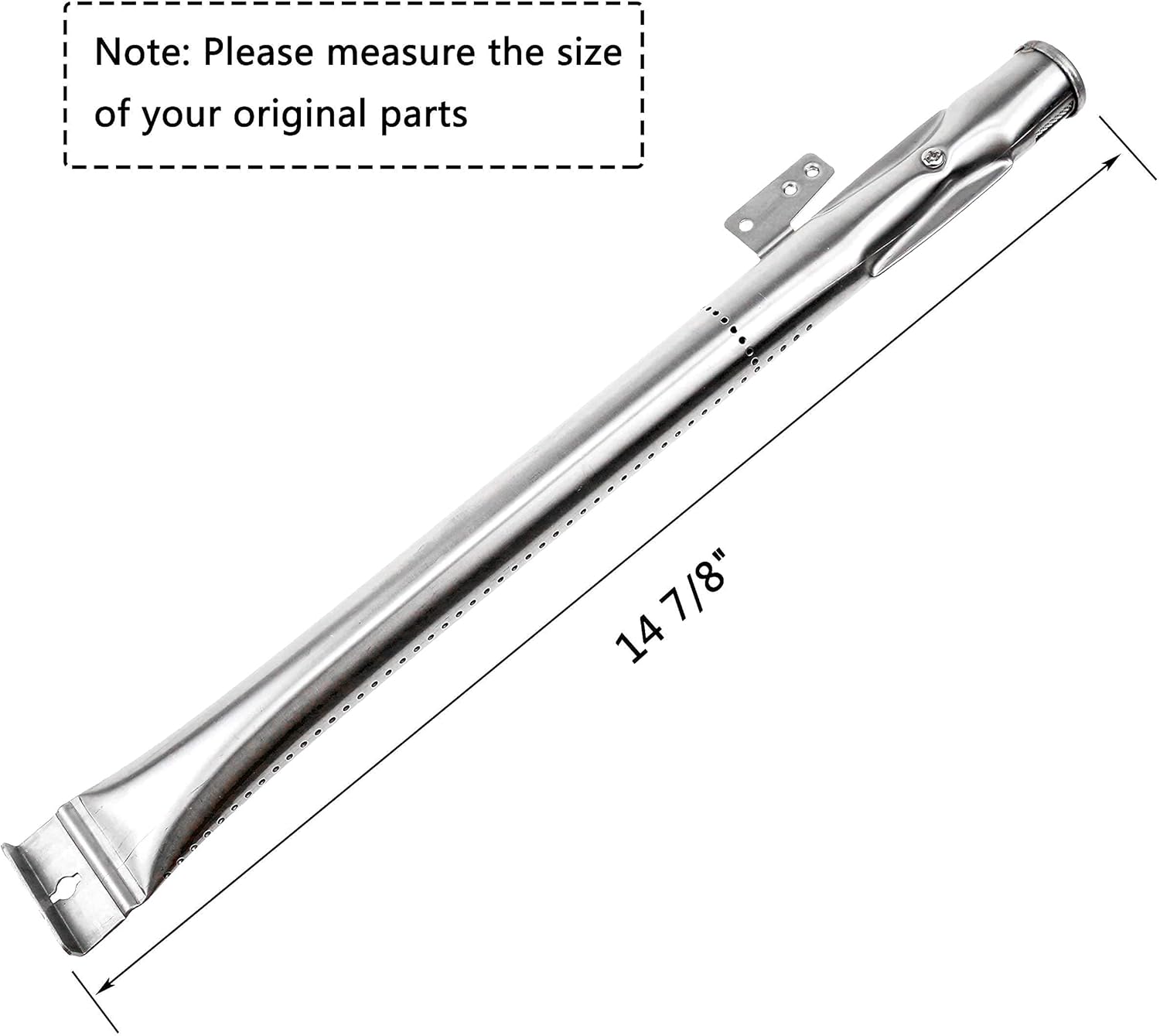 Hisencn BBQ Grill Replacement Pipe Burner and Heat Plates Tent Sheid, 17 inch Grill Cooking Grates Replacement Kit for Home Depot Nexgrill 720-0830H, 720-0830D Gas Grill