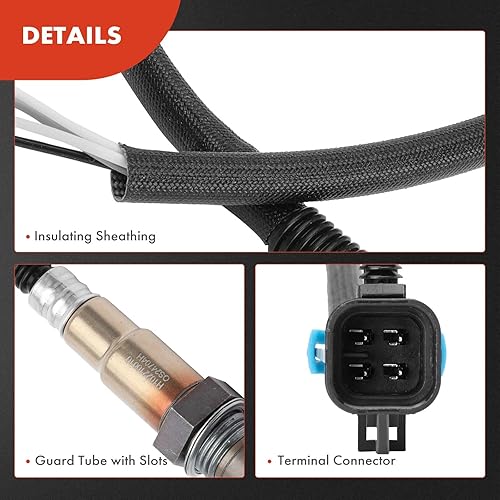 Miniatura 6 de A-Premium Sensor de oxígeno O2 compatible con Chevrolet Silverado 1500 2008-2013, Malibu, Equinox, Trailblazer y GMC Sierra 1500, Buick & Cadillac,