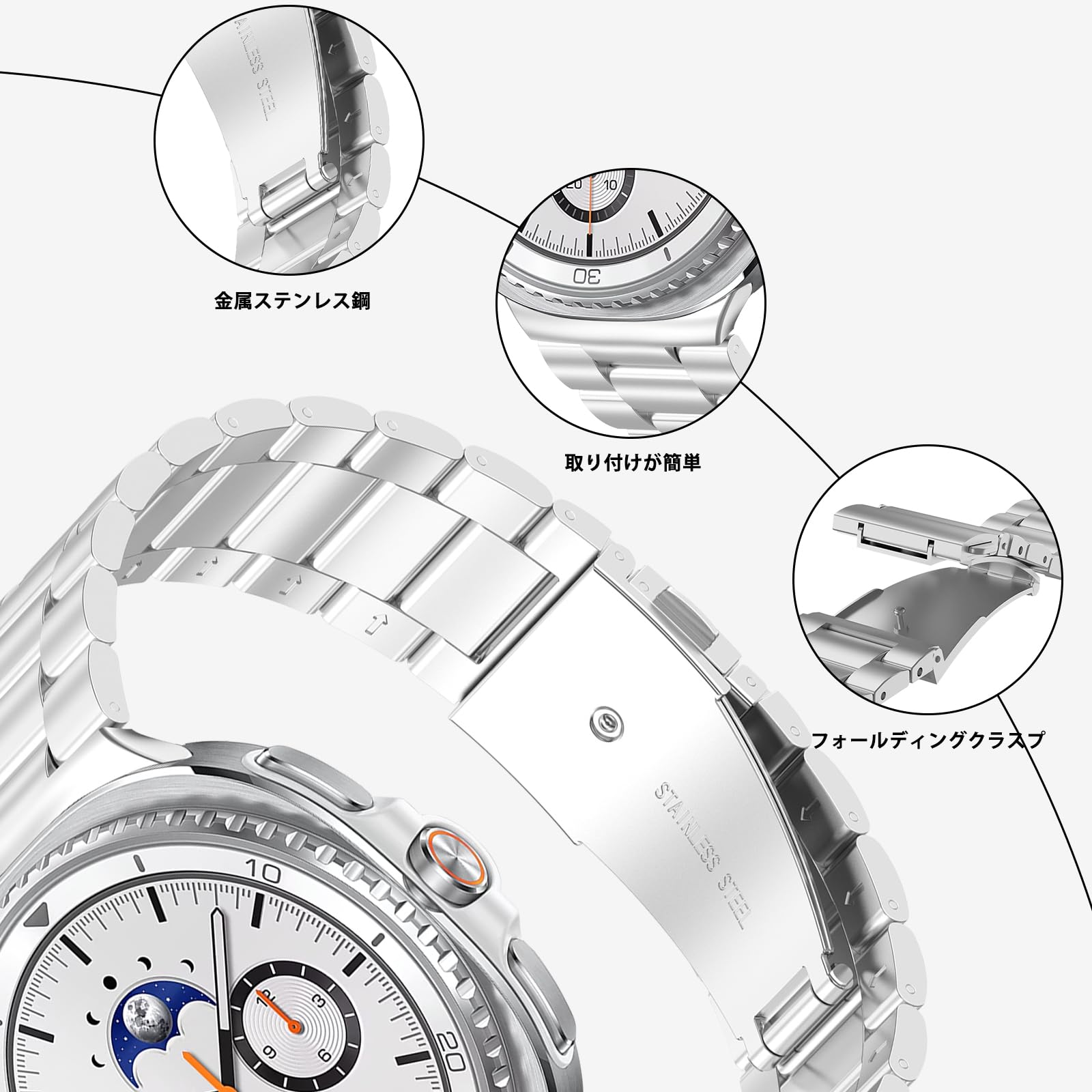 Amazon.co.jp: [AiMaoo] バンド Samsung Galaxy Watch 8 40mm 44mm/8 