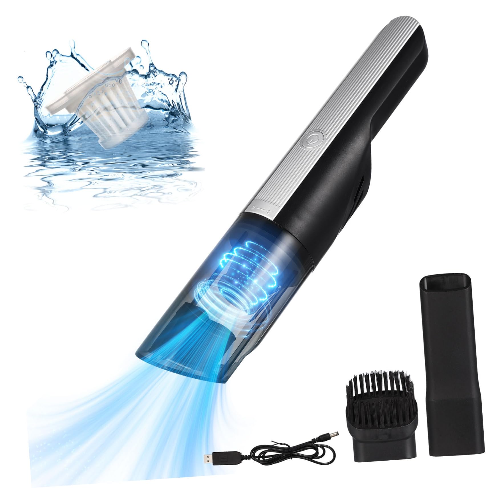 Aspirateur à main puissant contre la poussière STOBAZA petit et rechargeable