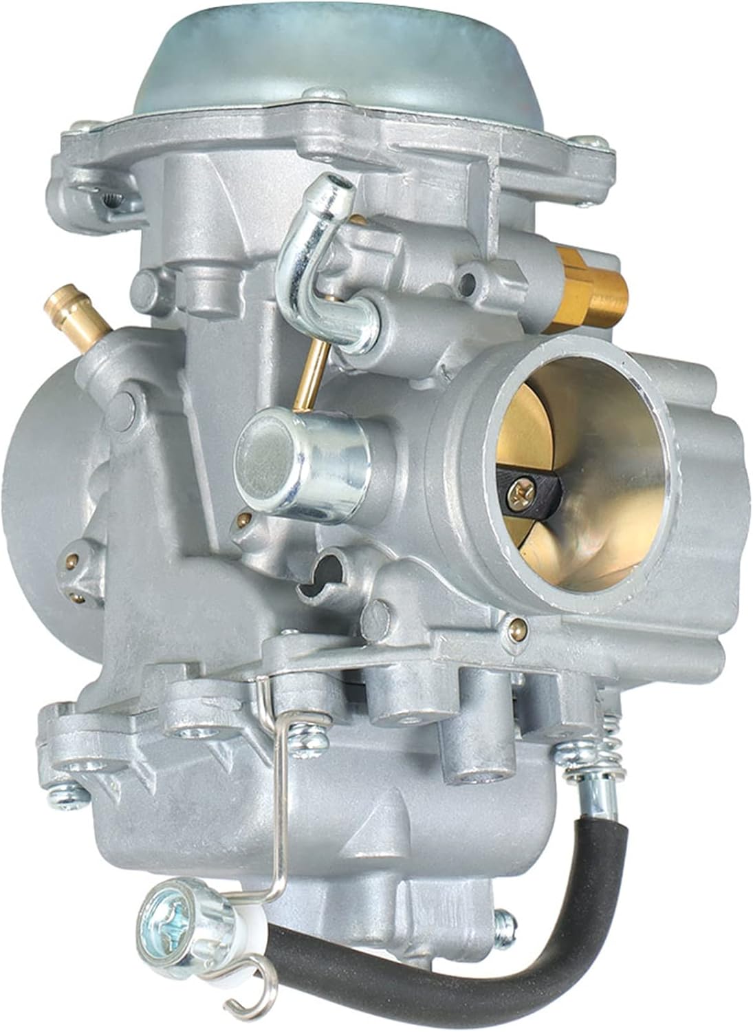 Carburetor Carb Replacement for 1994-1998 King Quad 300 LTF4WDX / 1999 King Quad 300 LTF300F 4x4 13200-19B92 Throttle Cable Threaded Type