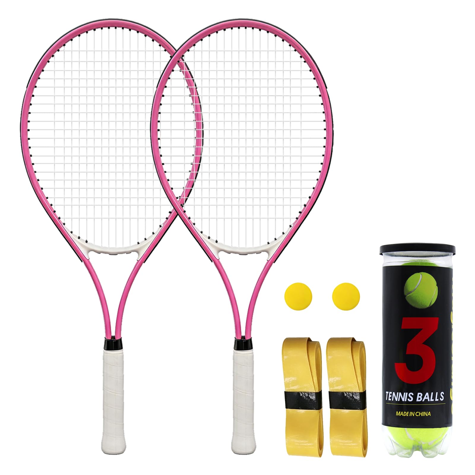 Magicorange Tennis Rackets for Adults 2 Players Recreational Tennis Racquet Set for Begin…