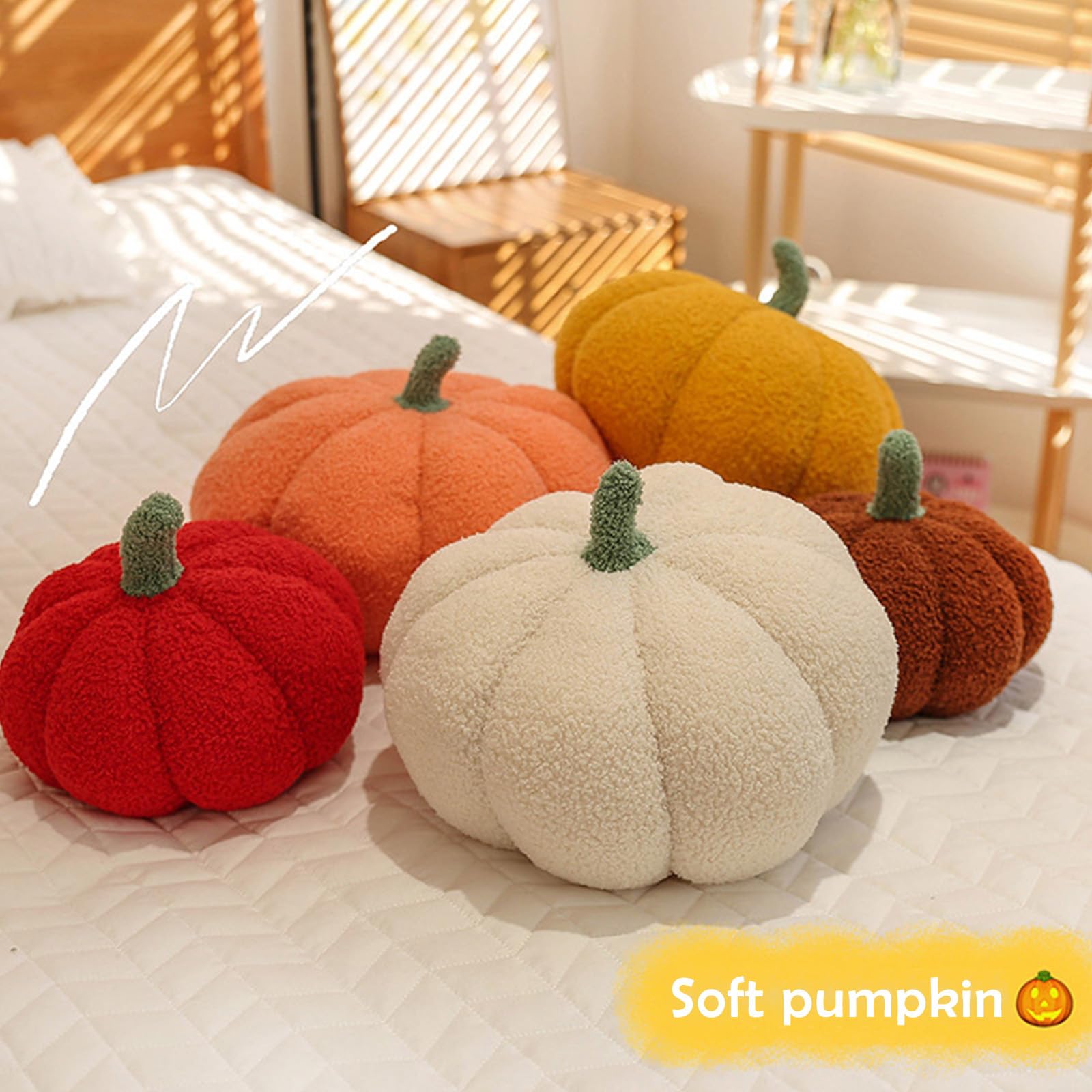 Cuscino Decorativo A Forma Di Zucca Per Casa, Cameretta Dei Bambini Fotografia Halloween 20 Cm Verde 90151212