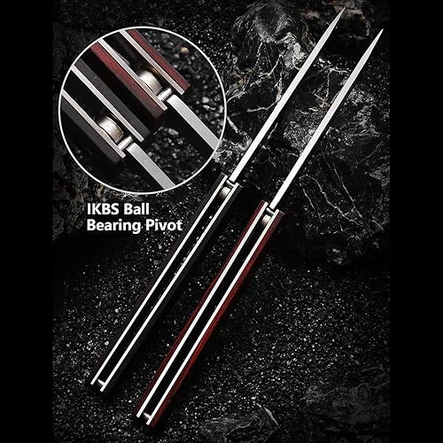 Miniatura 4 de Navaja plegable de bolsillo de 4 pulgadas, cuchilla D2 y mango de sándalo